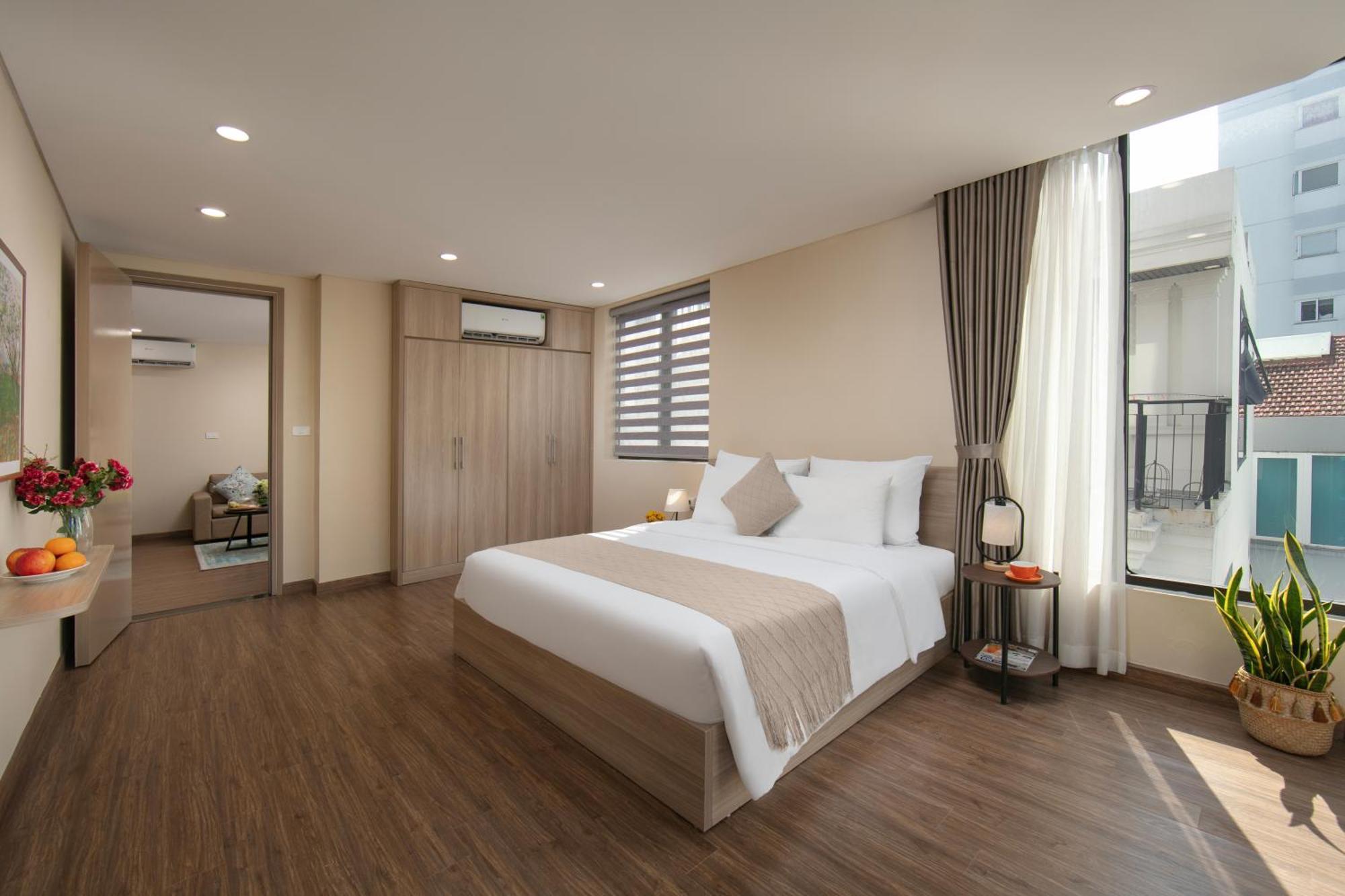 Hb Serviced Apartment - Lac Long Quan Hanoj Exteriér fotografie