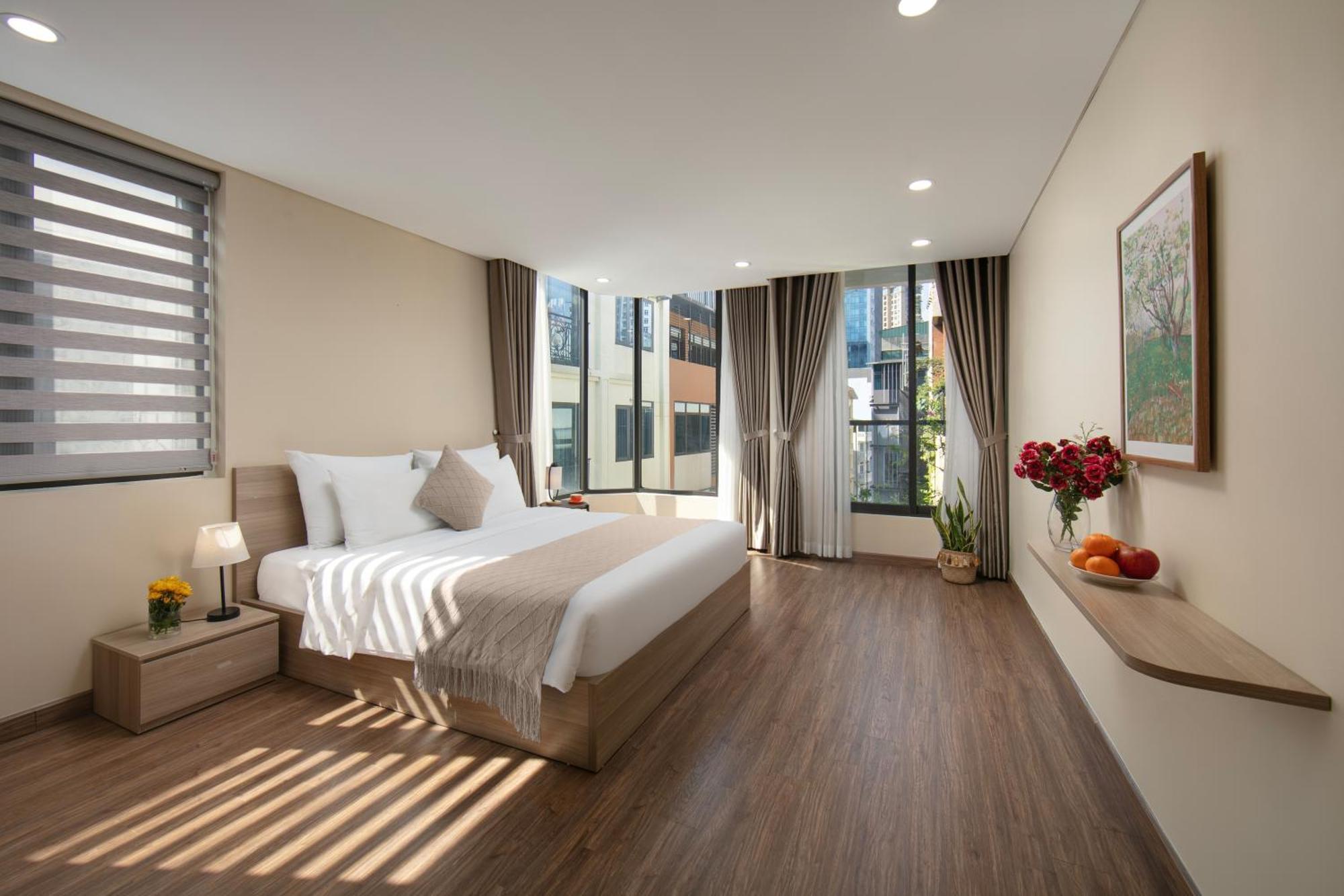Hb Serviced Apartment - Lac Long Quan Hanoj Exteriér fotografie