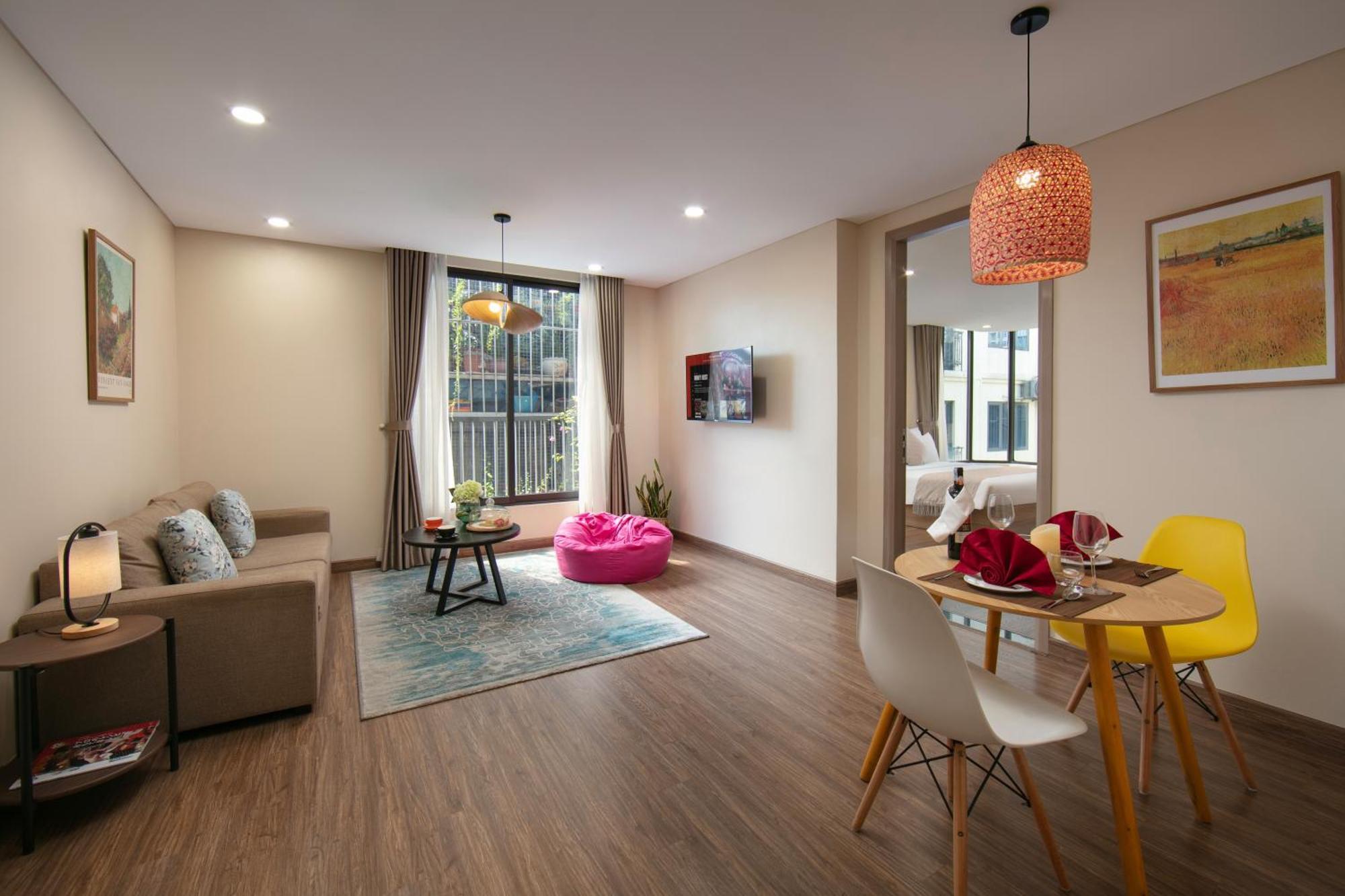 Hb Serviced Apartment - Lac Long Quan Hanoj Exteriér fotografie